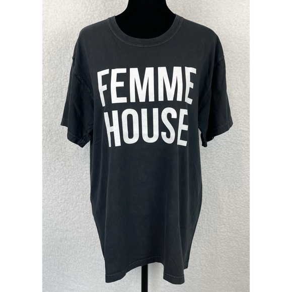 LP GIOBBI • Dark Grey Femme House Short Sleeve Tee - Picture 2 of 15